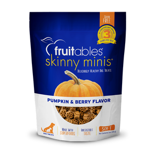 Fruitables Skinny Minis Pumpkin and Berry (141 G) - Snacks para Perros