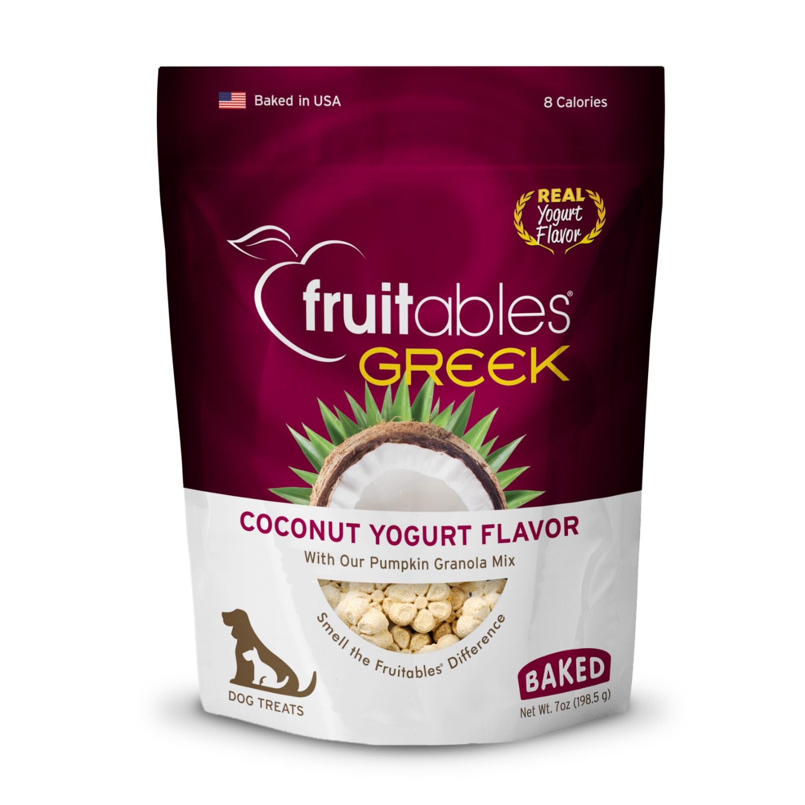 Fruitables Yogurt Griego de Coco - Galletas y Snacks para Perros