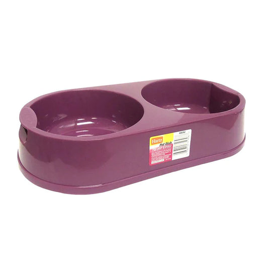 Hartz Comedero Doble Morado - Comederos para Perros