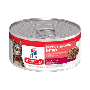 Hill's Science Diet Adult Salmón Lata - Alimento Húmedo para Gatos