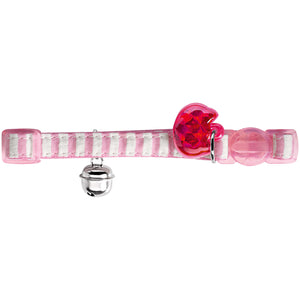Hunter Cat Collar Cotton Stripes Light Pink - Collares para Gatos