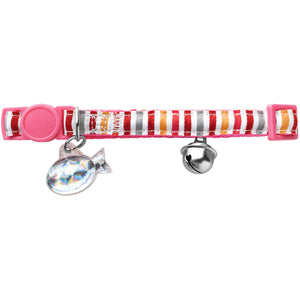 Hunter Cat Collar Glossy Stripes Pink - Collares para Gatos