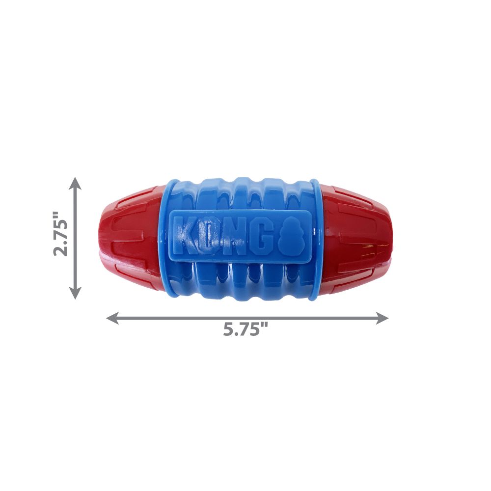 Kong CoreStrength Rattlez Football - Juguetes para Perros