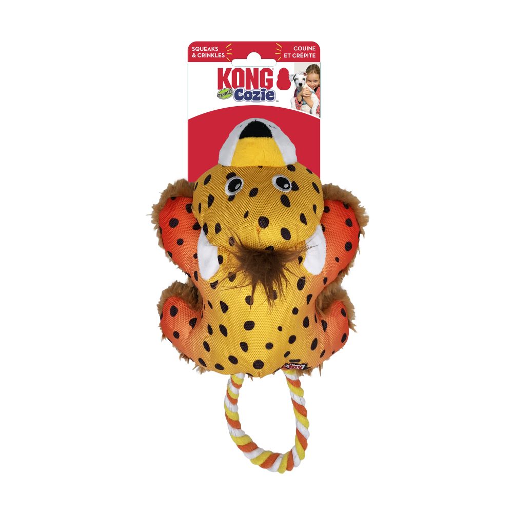 Kong Cozie Tuggz Cheetah Small/Medium - Juguetes para Perros