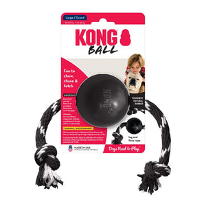 Kong Extreme Ball with Rope Large - Juguetes para Perros
