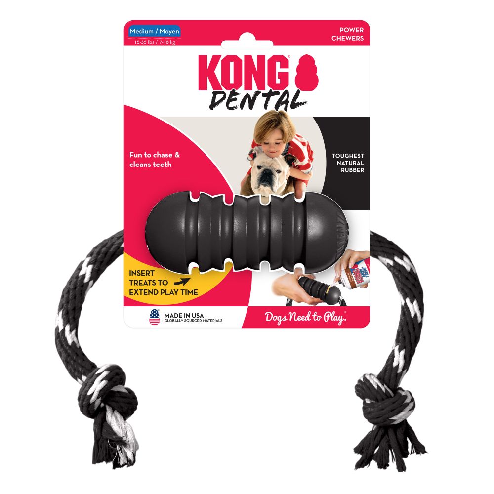 Kong Extreme Dental with Rope Medium - Juguetes para Perros