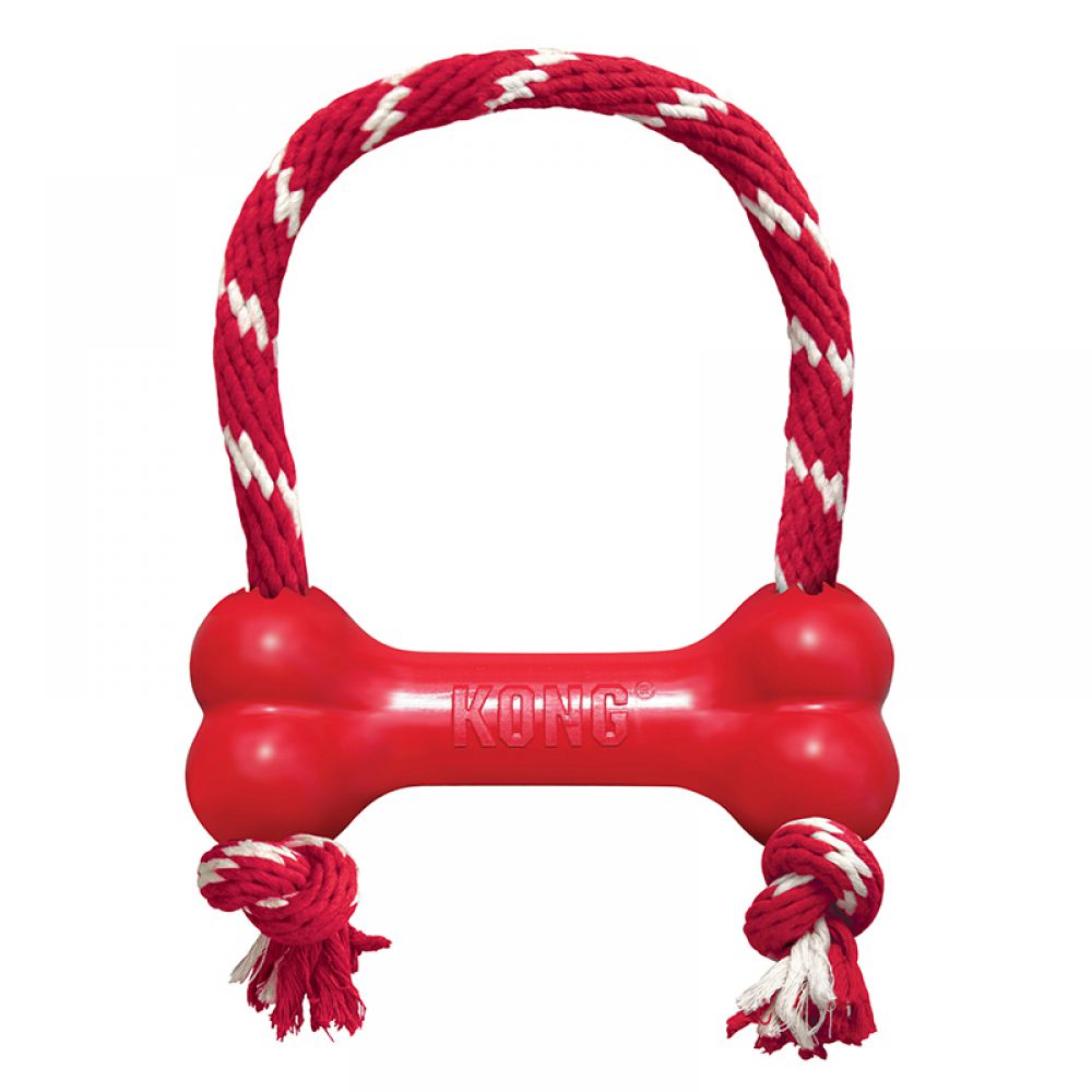 Kong Goodie Bone with Rope Medium - Juguetes para Perros