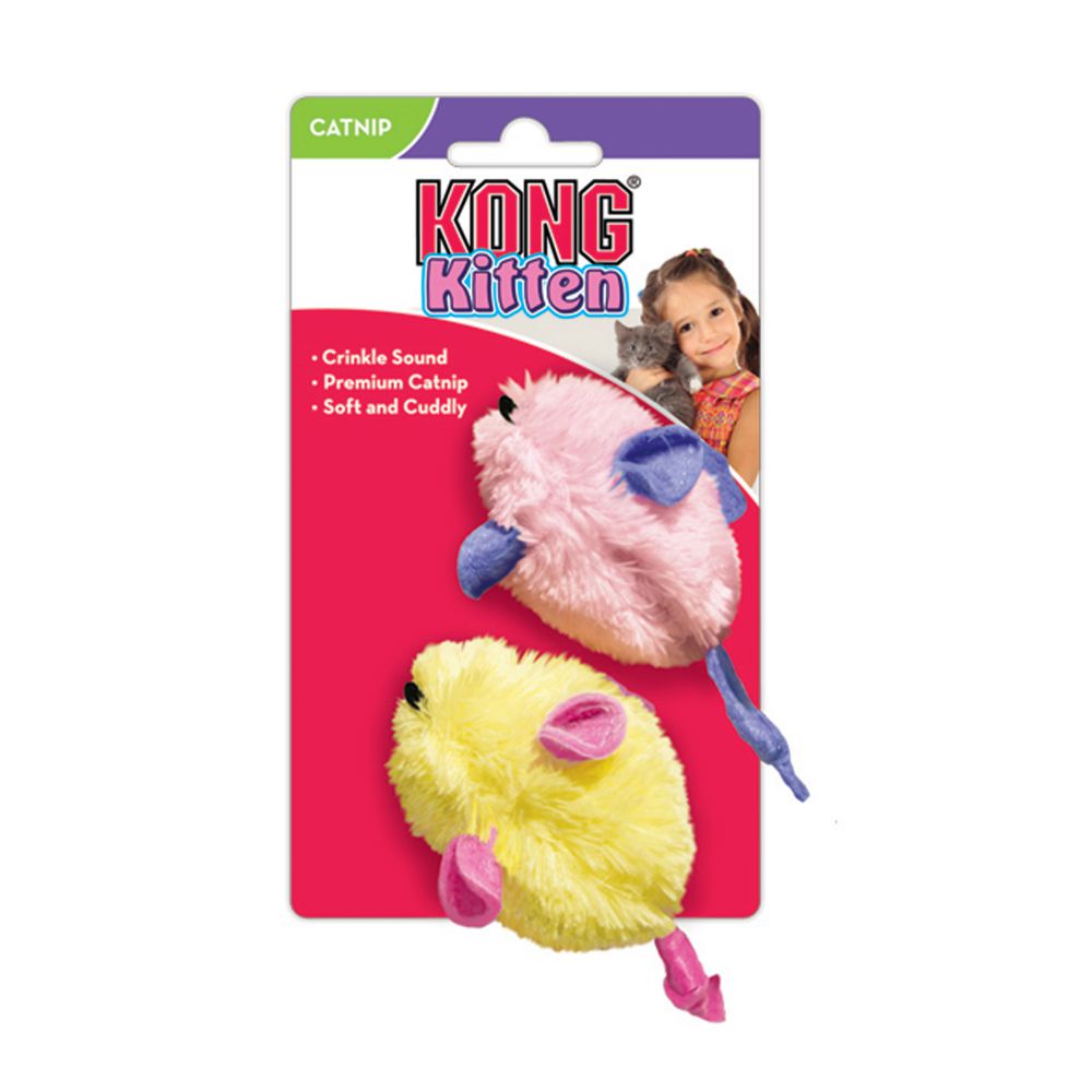 Kong Kitten Mice 2-Pack - Juguetes para Gatos