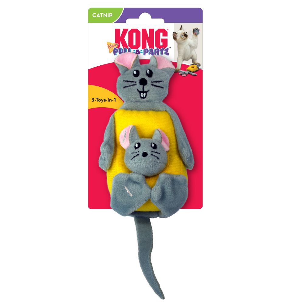Kong Pull-A-Partz Cheezy - Juguetes para Gatos