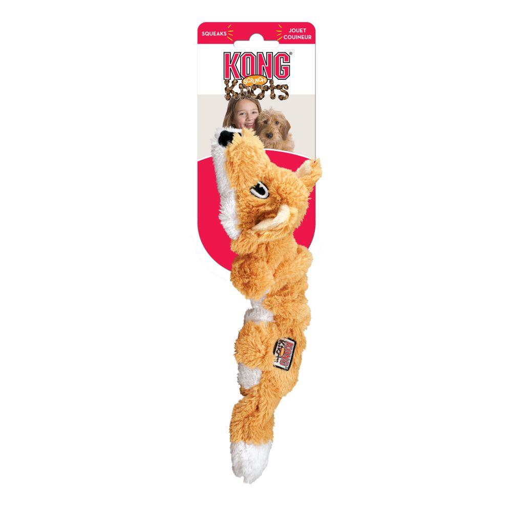 Kong Scrunch Knots Fox Small/Medium - Juguetes para Perros