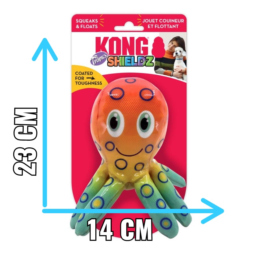 Kong Shieldz Tropics Octopus Medium - Juguetes para Perros