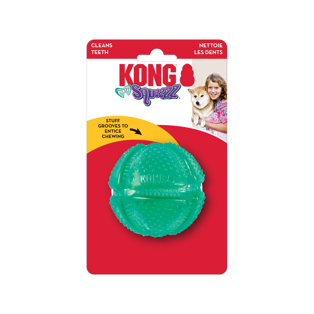 Kong Squeezz Dental Ball Medium - Juguetes para Perros