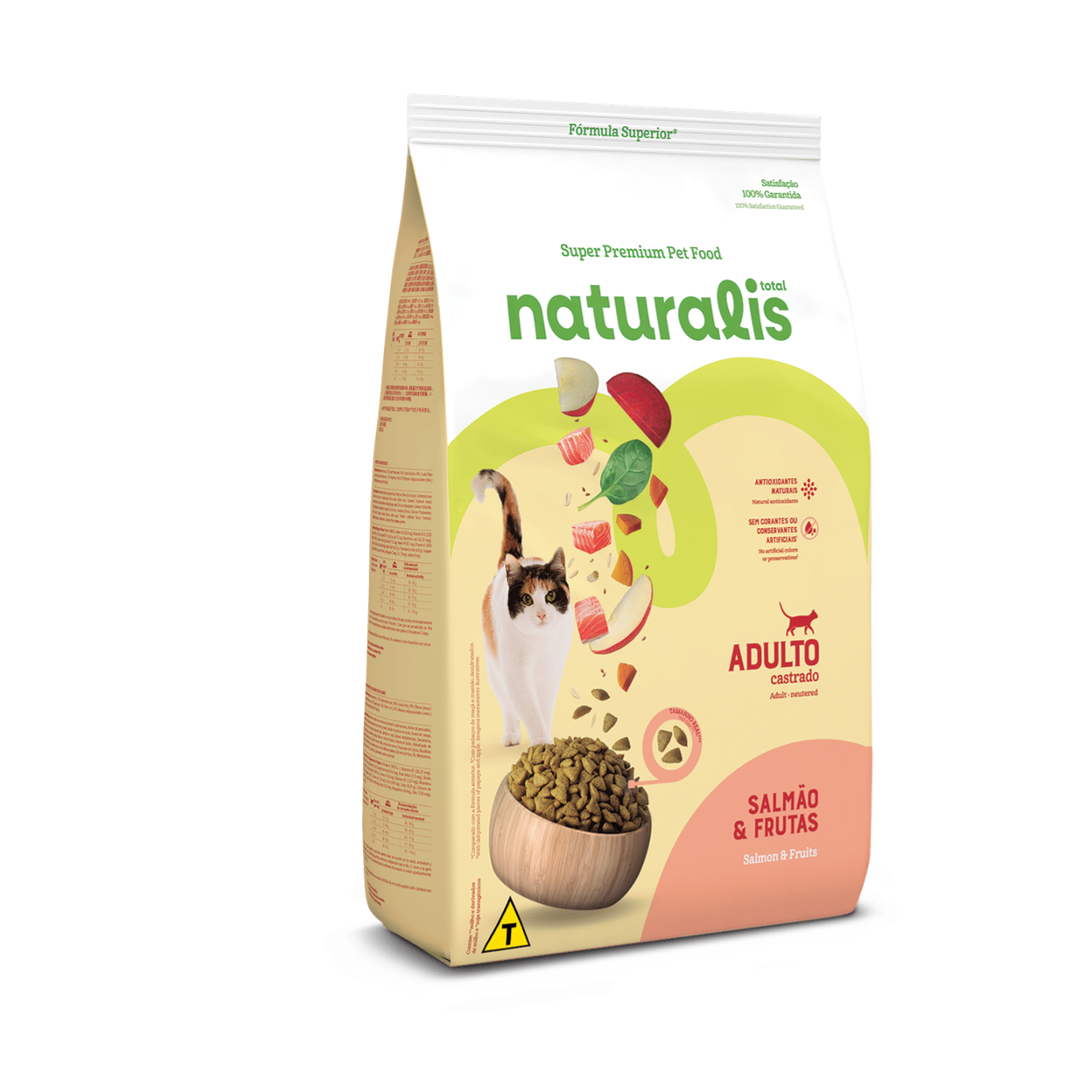 Naturalis Adulto Castrado Salmón y Fruta - Alimento para Gatos