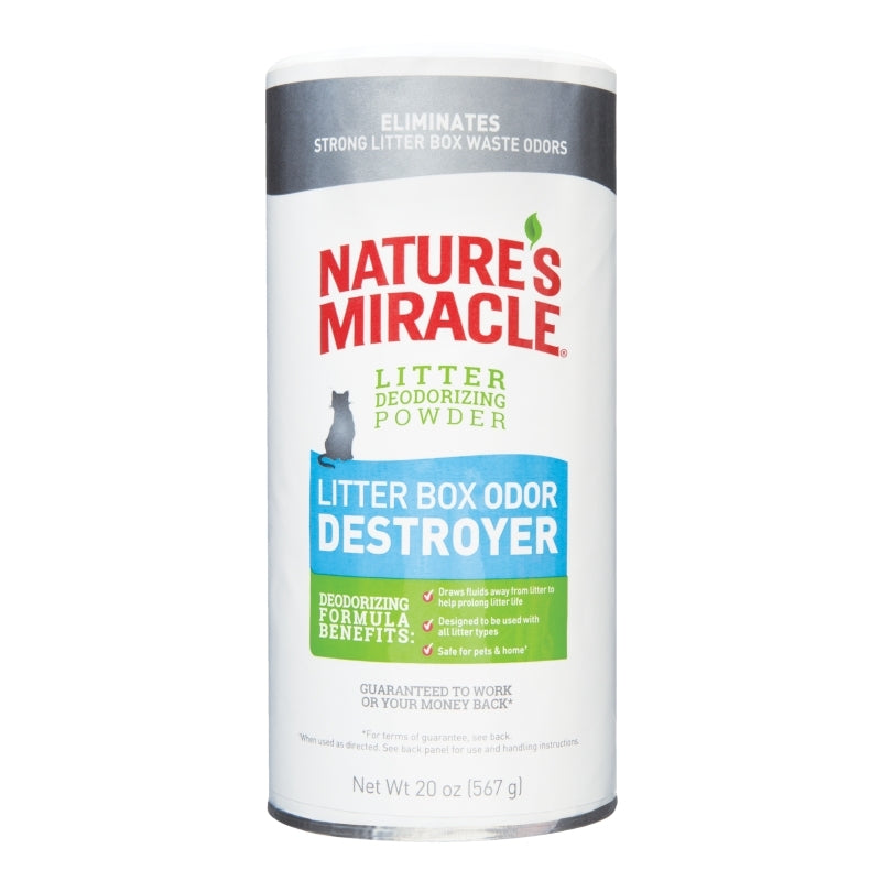 Nature's Miracle Destructor de Olores en Polvo para Arenera - Eliminador de Olores para Arenera