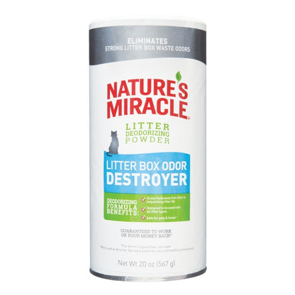 Nature's Miracle Destructor de Olores en Polvo para Arenera - Eliminador de Olores para Arenera