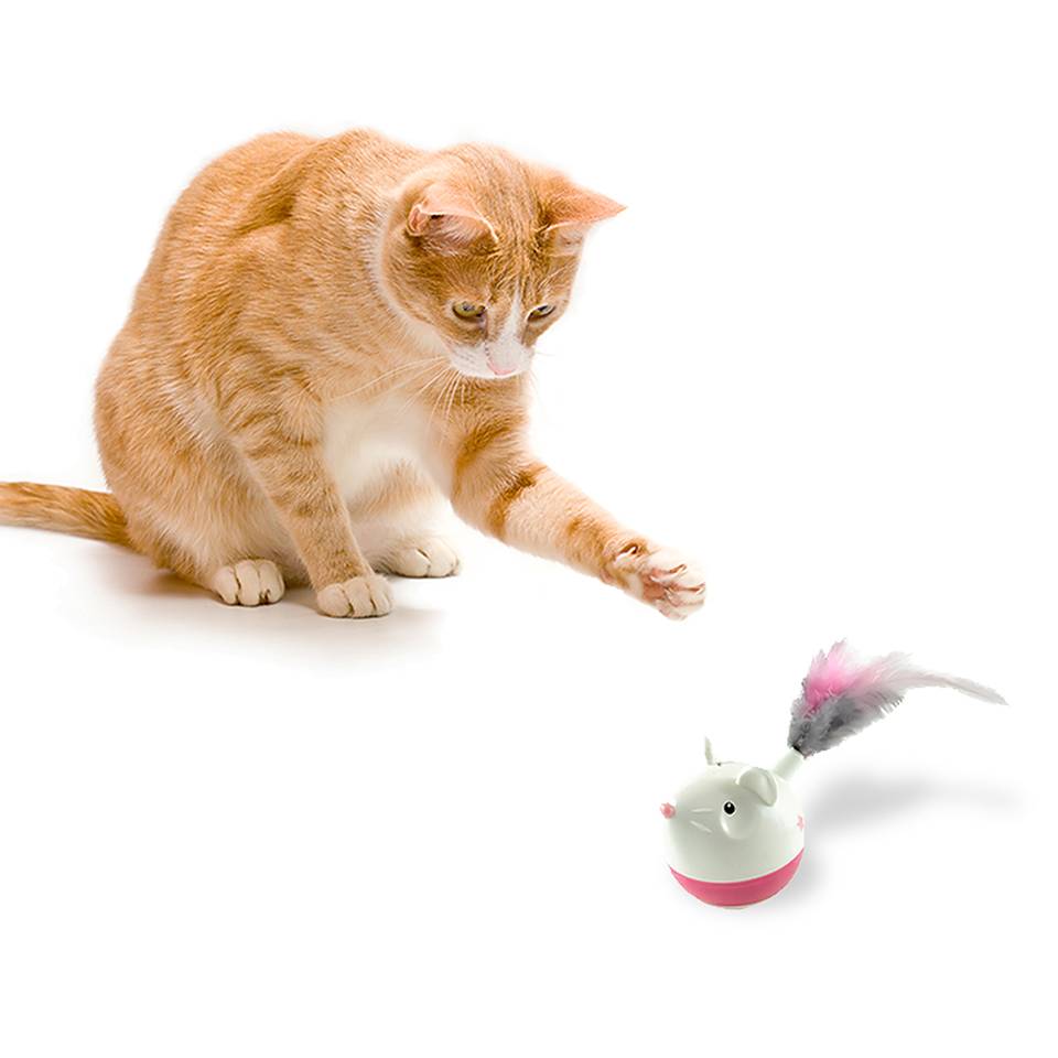 Nina Ottosson Hunt 'N Swat Treat Tumbler Nivel 1 - Juegos de Inteligencia para Gatos