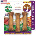 Nylabone Healthy Edibles Long Lasting Variety Pack - Snacks para Perro