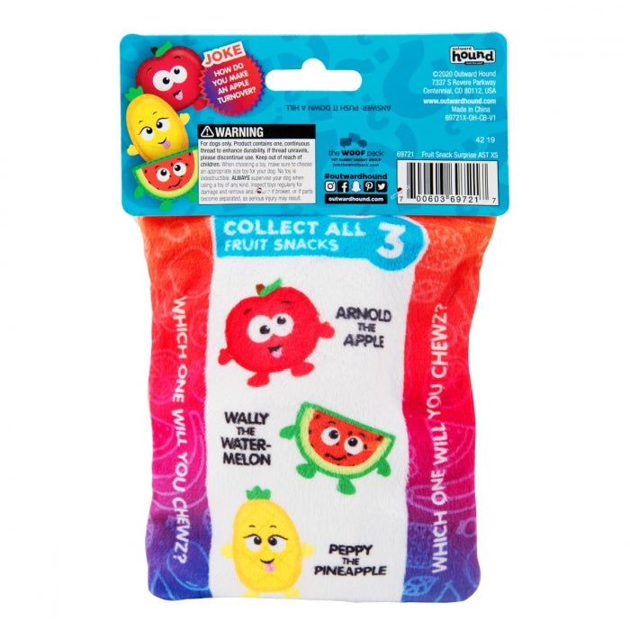 Outward Hound Surprise Fruit Snack - Juguetes para Perros