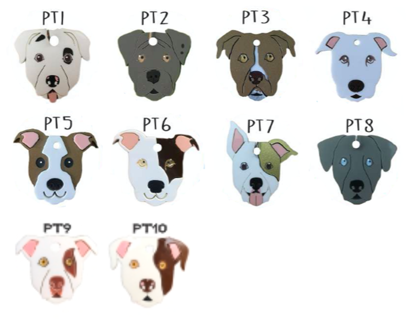 Placa de Identificación Pitbull Sam Pet - Placa de Identificación para Perros 