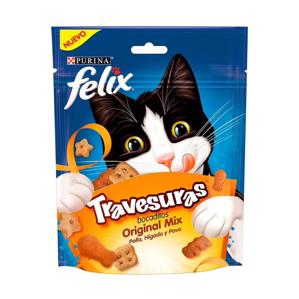Felix Travesuras Original Mix (60 G) - Snacks para Gatos