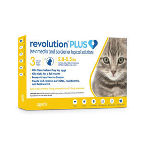 Revolution Plus Hasta 2.5 KG - Antipulgas y Desparasitantes para Gatos