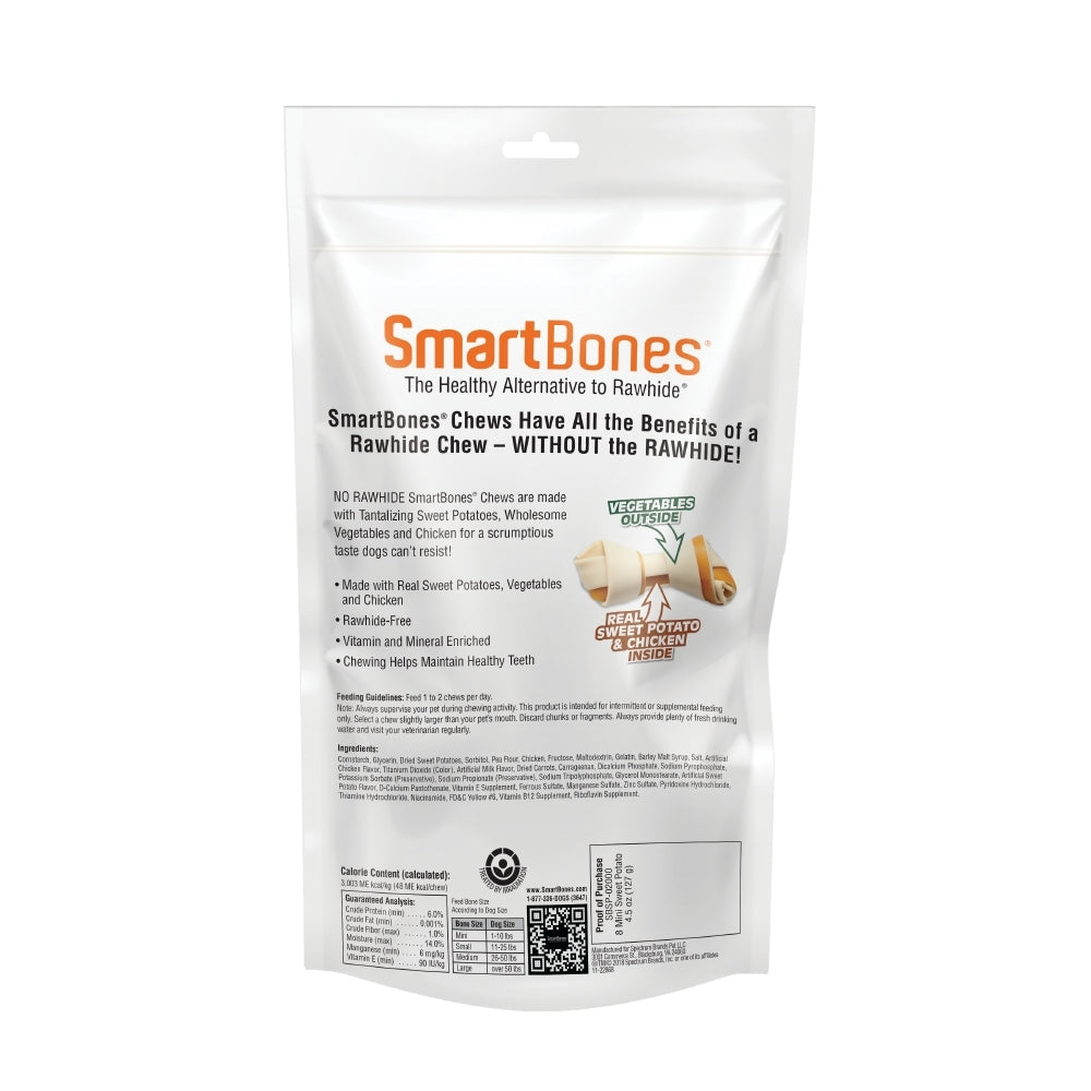 Smartbones Sweet Potato Mini - Snacks para Perros