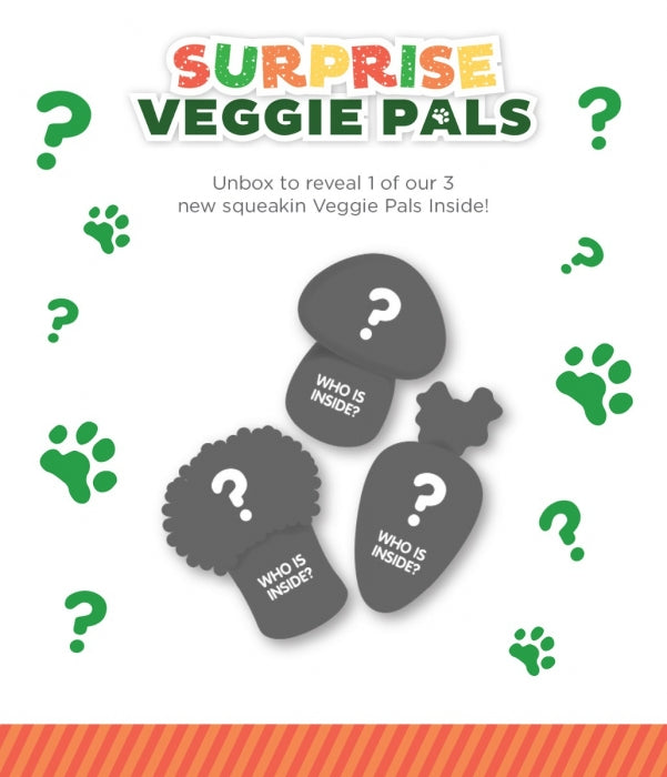 Surprise Veggie Pals - Juguetes para Perros