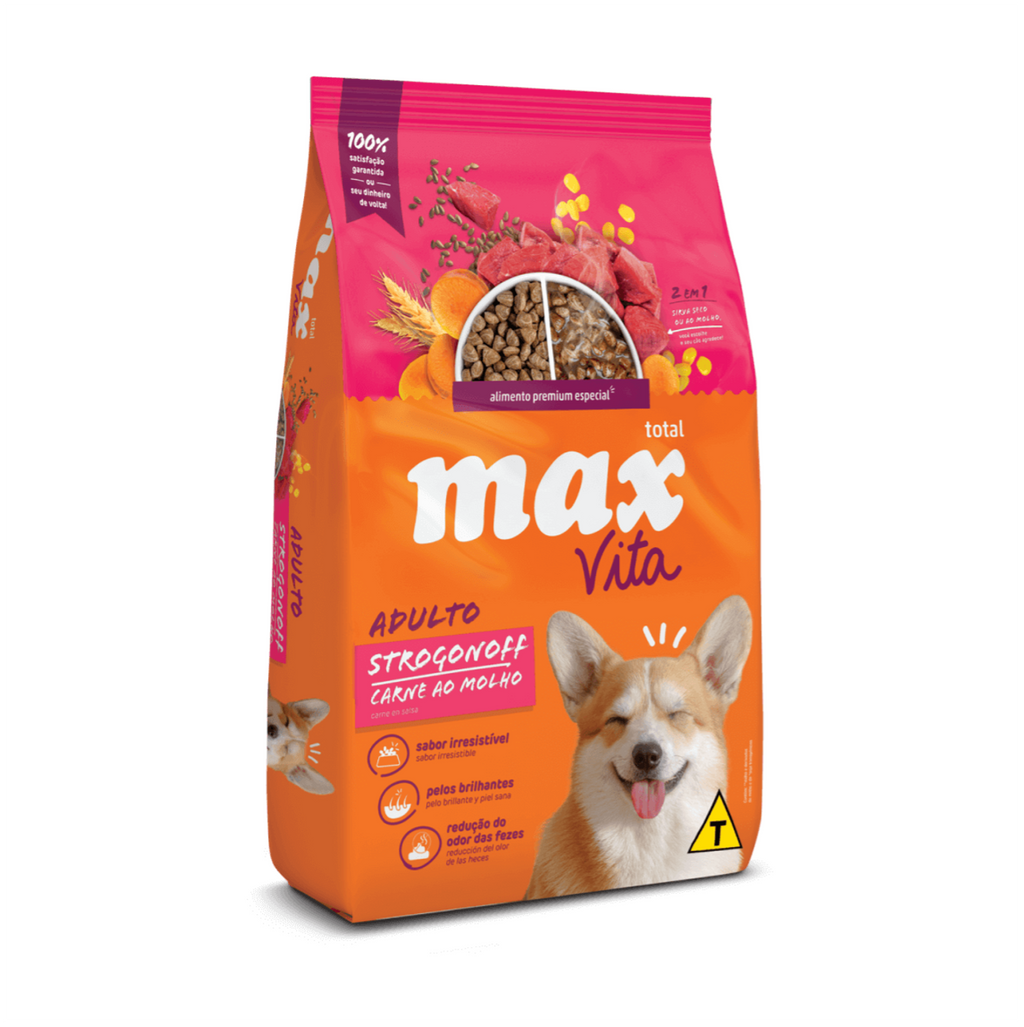 Total Max Vita Adulto Strogonoff Carne y Salsa - Comida para Perros