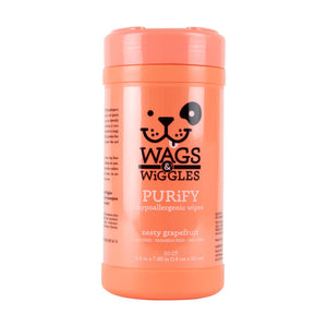 Wags & Wiggles Purify Paños Húmedos Hipoalergénicos x 50 Unidades