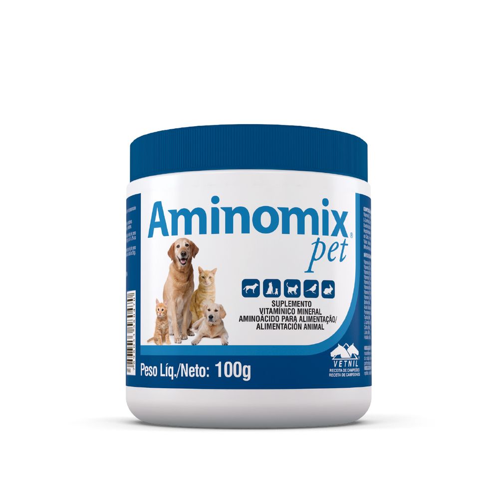 Aminomix Pet Polvo (100 G) - Suplementos para Perros y Gatos
