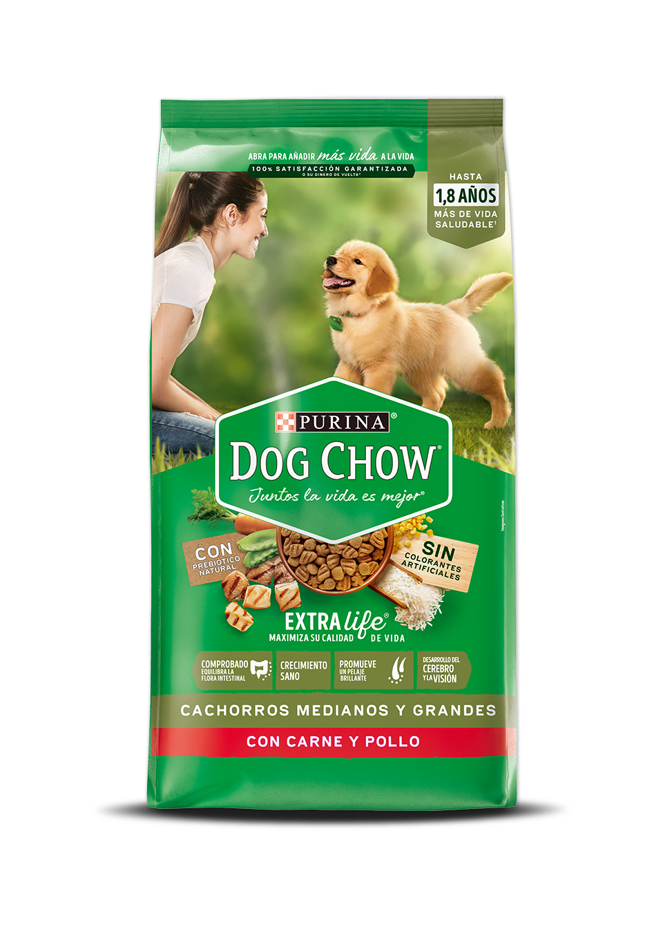 Dog Chow Cachorros Medianos y Grandes - Alimento para Perros