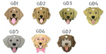 Placa de Identificación Golden Retriever - Placa de Identificación para Perros