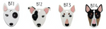 Placa de Identificación Bull Terrier Sam Pet - Placa de Identificación para Perros
