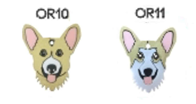 Placa de Identificación Corgi Galés - Placa de Identificación para Perro
