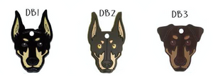 Placa de Identificación Doberman Sam Pet - Placa de Identificación para Perros