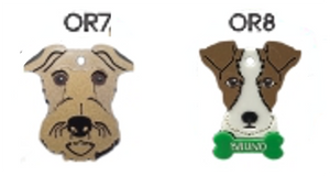 Placa de Identificación Fox Terrier - Placa de Identificación para Perro