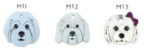 Placa de Identificación Bichón Maltés Sam Pet - Placa de Identificación para Perros