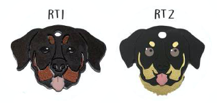 Placa de Identificación Rottweiler Sam Pet - Placa de identificación para perros