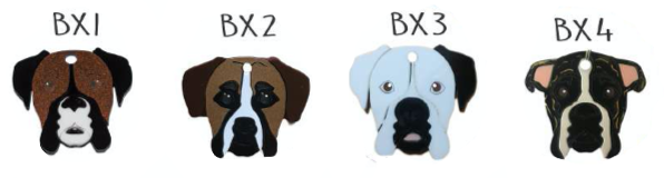 Placa de Identificación Boxer Sam Pet - Placa de Identificación para Perros