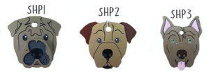 Placa de Identificación Shar Pei Sam Pet - Placa de Identificación para Perros