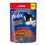 Felix Fantastic Tiritas con Carne - Alimento Húmedo para Gatos