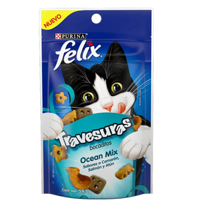 Felix Travesuras Ocean Mix (60 G) - Snacks para Gatos
