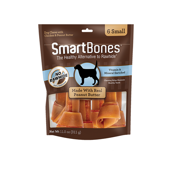 Smartbones Mantequilla de Maní Small - Snacks para Perros